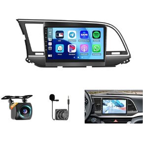 8 Core Car Radio for Hyundai Elantra 2016 2017 2018 ، 9 بوصة HD IPS شاشة لمس لراديو Elantra Bluetooth مع Carplay/Android Auto ، Bluetooth 5.0 ، 32EQ ، 4GB+64GB