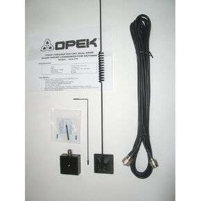 RK-OPEK VUG-270 DUAL BAND VHF/UHF HI-GAIN WINDOW ON GLASS MOUNT MOBILE HAM ANTENNA