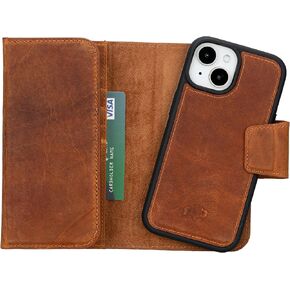 BLACKBROOK for iPhone 16 Pro Case with Card Holder, Tudor Premium Leather, 2-in-1 Trifold Folio Flip Case for MagSafe Wireless Charging, 8 Card Slots with RFID, Compatible with iPhone 16 Pro