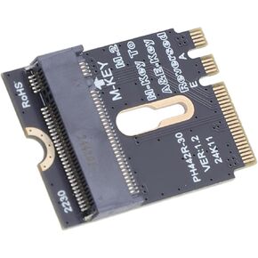 Dpofirs M Key NVME SSD Convert Card, M.2 NVME SSD Conversion Adapter .2 A and E WiFi Port Deformation Proof for