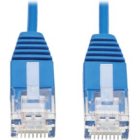 Tripp Lite CAT6a 10G Ethernet Cable, Ultra Slim 10G Cat6a Gigabit Cable, Molded UTP Network Patch Cable, Blue, 7 ft (N261-UR07-BL)