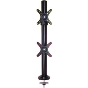 DL-TLD-A1 14-27" Height Adjustable 8kg clamp Base Grommet Hole Base Double LCD Monitor Desktop Stand Dual Screen Mount Bracket(Clamp Base)