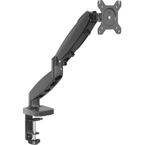 Single Monitor Arm Mount for 13-32 Inch Screens - Gas Spring Adjustable Stand with VESA 75x75/100x100, Clamp & Grommet Base, Holds 4.4-19.8 lbs LCD Computer Monitors, Ergonomic Desk Mount