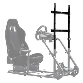 Marada Racing Simulator Cockpit Stand Display Frame fit for Logitech Thrustmaster,Fanatec, G25 G27 G29 G920 G923, Adjustable Monitor Bracket for Racing Frame Without TV Seat Drving Mount