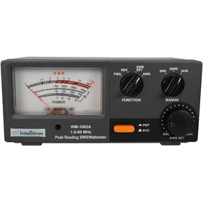 WM-1002A Analog SWR and Watt Meter 1.6-60 MHz 30/300/3KW SO-239