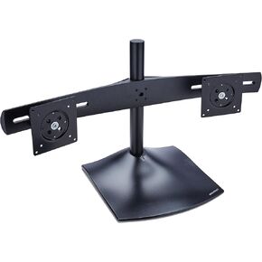 Ergotron DS100 Dual-Monitor Desk Stand, Horizontal, Black