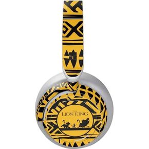 Skinit Skinit Audio Audio Skin متوافق مع سماعات الرأس السطحية - ديزني المرخص رسميًا The Lion King Simba Timon و Pumba Tribal Print Design