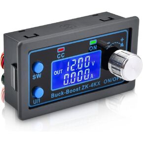 DC DC Adjustable Voltage Regulator 12V 5V-30V to 0.5-30V 4A,Aideepen Buck Boost Converter CC CV LCD Screen CNC Adjustment and Protective Case Used for Power Supply,LED Lighting,Solar Power Charging.