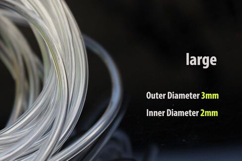6m 2 Sizes Plastic Tube Kit PE PVC Tubing Clear Fly Tying Materials for Fishing in Saudi Arabia