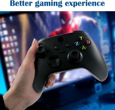 Model 1914 Series S Controller for Xbox Series X | S ، Carbon Black Gamepad متوافق مع Xbox Series X/S & Xbox One X/S & PC ، مقبس سماعة الرأس 3.5 مم [لعبة فيديو] in Saudi Arabia