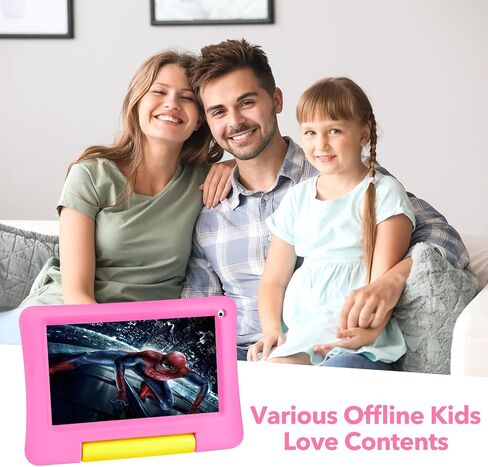 Kids Tablet 7IN Children Tablets for Kids 3-7 Android Tablet for Toddler Boys Girls, Educational Toddler Tablets with WIFI Touch Screen, Dual Camera, Kids Learning APP for Child Ages 3 to12 (Blue) in Saudi Arabia