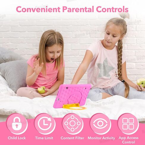 Kids Tablet 7IN Children Tablets for Kids 3-7 Android Tablet for Toddler Boys Girls, Educational Toddler Tablets with WIFI Touch Screen, Dual Camera, Kids Learning APP for Child Ages 3 to12 (Blue) in Saudi Arabia