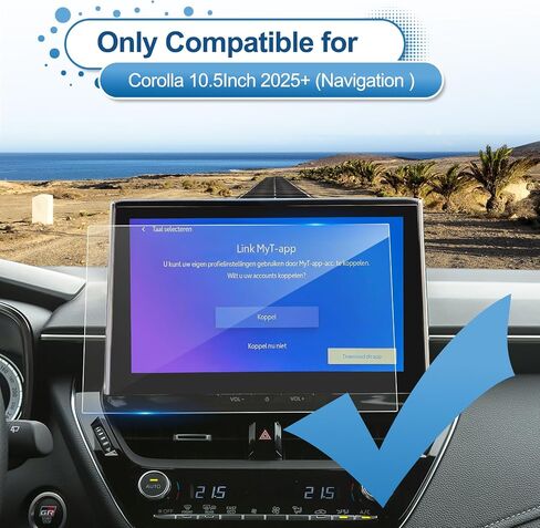 2025 Corolla Screen Protector for Toyota Corolla (FX/XSE/SE/Hybrid XSE/Hybrid SE) 10.5-inch Touchscreen, 9H Tempered Glass 2025 Corolla Hybrid Accessories Scratch-Resistant/HD Transparent 10.5" in Saudi Arabia
