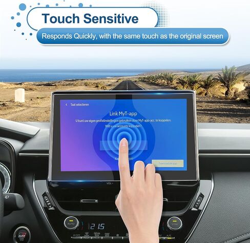2025 Corolla Screen Protector for Toyota Corolla (FX/XSE/SE/Hybrid XSE/Hybrid SE) 10.5-inch Touchscreen, 9H Tempered Glass 2025 Corolla Hybrid Accessories Scratch-Resistant/HD Transparent 10.5" in Saudi Arabia
