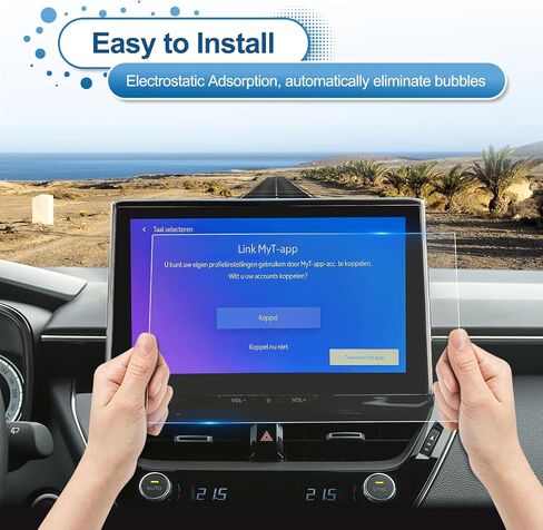 2025 Corolla Screen Protector for Toyota Corolla (FX/XSE/SE/Hybrid XSE/Hybrid SE) 10.5-inch Touchscreen, 9H Tempered Glass 2025 Corolla Hybrid Accessories Scratch-Resistant/HD Transparent 10.5" in Saudi Arabia