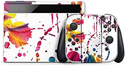 Skinit Skinit Gaming Gaming Skiner مع Nintendo Switch OLED (2021) - التصميم الأبيض لوني in Kuwait
