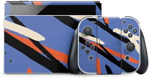 Skinit Skinit Gaming Gaming Skiner مع Nintendo Switch OLED (2021) - التصميم الأبيض لوني in Kuwait
