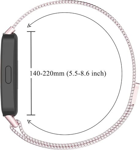 شريط الساعات المعدنية متوافق مع Samsung Galaxy Fit 3 Band ، حزام معصم حلقة الصلب غير القابل للصدأ لـ Galaxy Fit 3 SM-R390 Smartwatch Accessories in Kuwait