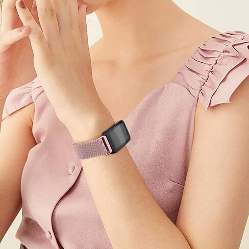 شريط الساعات المعدنية متوافق مع Samsung Galaxy Fit 3 Band ، حزام معصم حلقة الصلب غير القابل للصدأ لـ Galaxy Fit 3 SM-R390 Smartwatch Accessories in Kuwait
