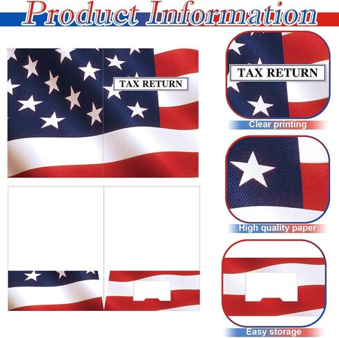 50 Pcs Tax Return Folders 9 X 12 Inch Two Pocket Tax Folders for Tax Preparers Paper File Folders Tax Organizer for Documents Letter in Saudi Arabia