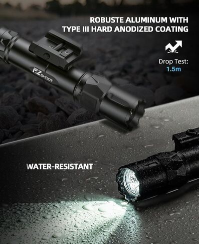 Ezshoot 2500 Lumens Laser Light Light Combo للبندقية مع مفتاح عن بُعد مغناطيسي متوافق مع Picatinny ، وسرد Laser Light مع وضع قوي ، ومصباح يدوي تكتيكي للدفاع عن المنزل ، والصيد in Kuwait