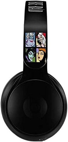 Skinit Skinit Audio Audio Skin متوافق مع Beats Solo Pro - ديزني الأشرار المرخصة رسميًا Cruella de Vil بالأبيض والأسود in Kuwait
