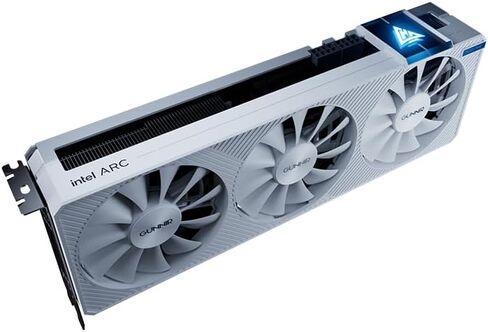 WEELIAO GUNNIR Intel Arc A770 Photon 16G OC White Graphics Card, 2400 Mhz Video Card,16GB 256-bit GDDR6,PCIE 4.0,1 HDMI,3 DP,3 Fans, TBP 285 in Saudi Arabia