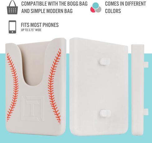 Baseball Phone Holder for Bogg Bag and Simple Modern Bag - Made of Silicone and Fits All Phone Sizes in Saudi Arabia