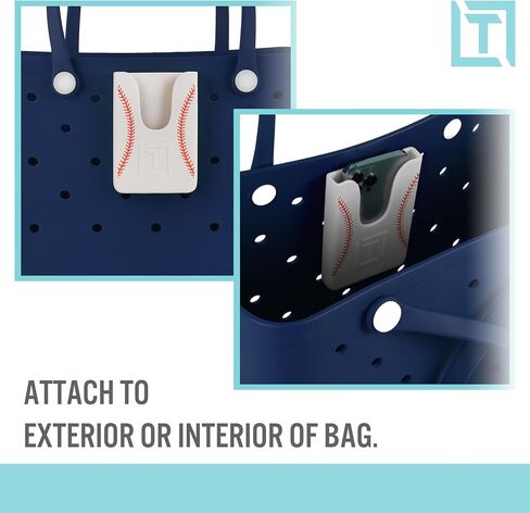 Baseball Phone Holder for Bogg Bag and Simple Modern Bag - Made of Silicone and Fits All Phone Sizes in Saudi Arabia