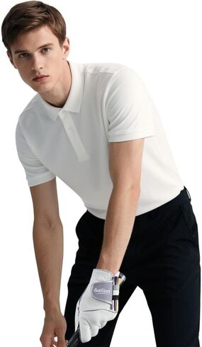 Scott Edward Mens Golf Glove, No-Slip, Breathable, Soft, Washable, Worn on Left Hand, Dark Blue Palm in Kuwait