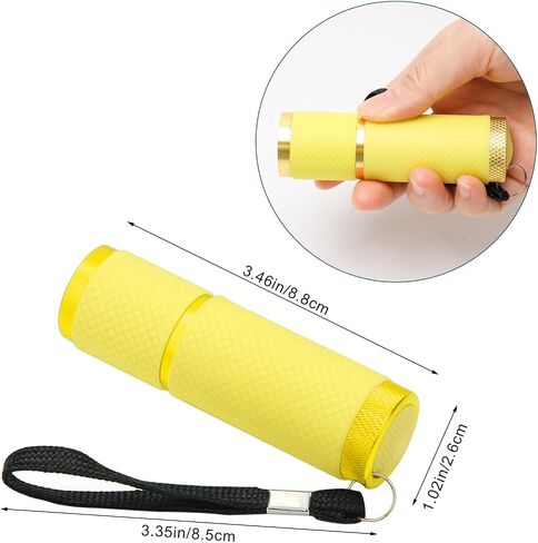 9 LED Glow in Dark Flashlights, Small Mini Pink Flashlight for Home Camping in Saudi Arabia