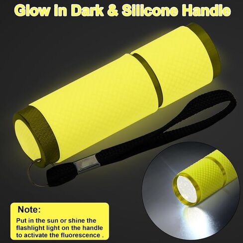 9 LED Glow in Dark Flashlights, Small Mini Pink Flashlight for Home Camping in Saudi Arabia