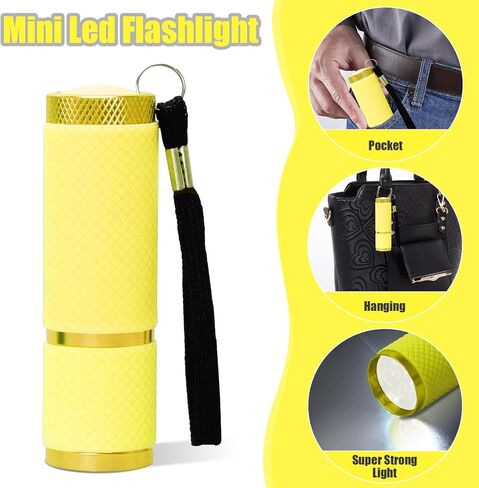 9 LED Glow in Dark Flashlights, Small Mini Pink Flashlight for Home Camping in Saudi Arabia