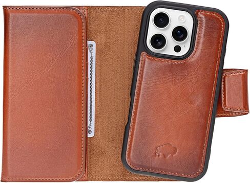Blackbrook for iPhone 16 Pro Case مع حامل البطاقة ، Tudor Premium Leathe in Kuwait