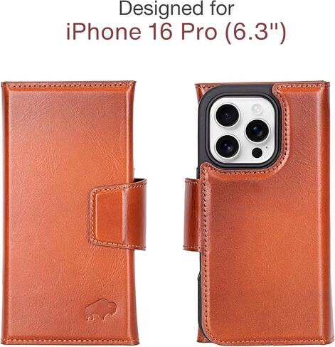 Blackbrook for iPhone 16 Pro Case مع حامل البطاقة ، Tudor Premium Leathe in Kuwait