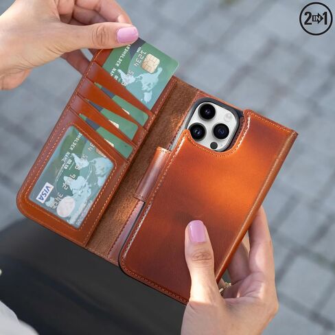Blackbrook for iPhone 16 Pro Case مع حامل البطاقة ، Tudor Premium Leathe in Kuwait