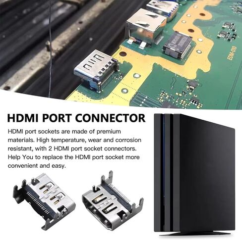 2025 2x PRECIMINT HDMI PORT مع برنامج تشغيل 1 × معدني 5 بوصة (مع بتات دقيقة 2x) لـ Sony PlayStation 4 PS4 ، وتثبيت الأدوات in Kuwait