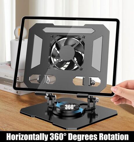 360° Rotating Desk Stand Holder with USB Cooler for iPad/Tablets in Kuwait