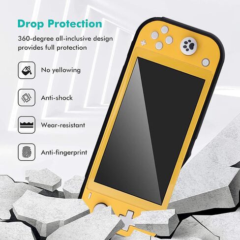 غلاف مخصص للصدمات للصدمات لـ Nintendo Switch Lite ، 3 في 1 حالة مخصصة قابلة للرسوال المخصصة للحالة الواقية القابلة للوقاية ، قشرة حامي قابلة للفصل in Kuwait