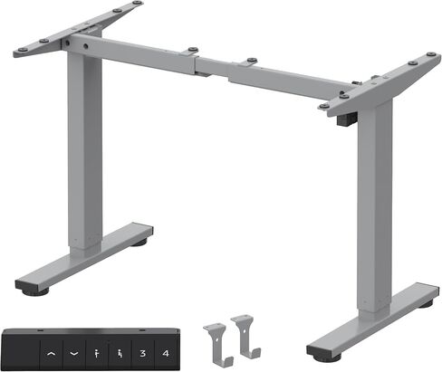 FLEXISPOT Height Adjustable Standing Desk Frame, Electric Sit Stand Desk Base for Home and Office (Gray Frame Only) in Saudi Arabia
