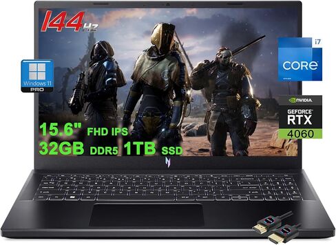 Acer Nitro V 15 Gaming Makeptop | 15.6 "FHD IPS 144Hz | Intel 10-Core I7-13620H | 32GB DDR5 1TB SSD | in Kuwait