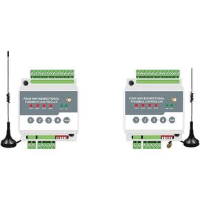 Wireless Remote Control IO Module PLC Remote Control Switch Bidirectional Feedback DC12V 24V AC220V 380V(4-Way,12V)