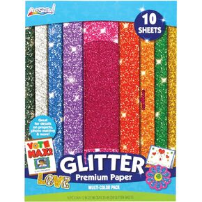ArtSkills 9" x 12" Paper for Arts & Crafts, 10 Pcs, Assorted Glitter