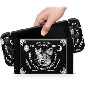 ZOOMHITSKINS Compatible with Switch Skin Cover Ouija Board Fox Black White 3M Vinyl Decal Sticker Wrap, Made in The USA