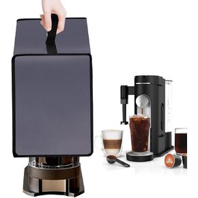 Coffee Maker Dust Cover for Ninja Pod & Grounds Specialty Single-Serve Coffee Maker PB051/PB051GB/PB051SG/PB051ST, Heavy Duty Waterproof Coffee Machine Protective Cover Case (Black)