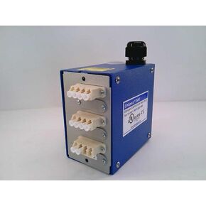 Compact Fiber Optic Patch Panel, Blue, Steel, Water Resistant, Includes 3ea. OM1/OM2 Multimode LC/LC Quad Adapters, Splice Tray