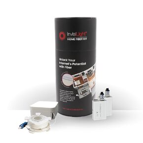 Home Fiber Kit – Ultra-Thin Fiber Optic Internet Kit with Media Converters – High-Speed Wired Connection – Easy DIY Install – Lightera