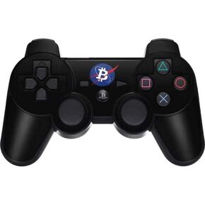 Skinit Decal Gaming Skin Compatible with PS3 Dual Shock Wireless Controller - Originally Designed Bitcoin Logo Design