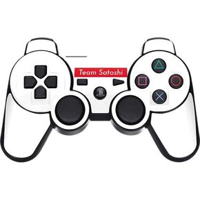 Skinit Decal Gaming Skin Compatible with PS3 Dual Shock Wireless Controller - Originally Designed Team Satoshi Design