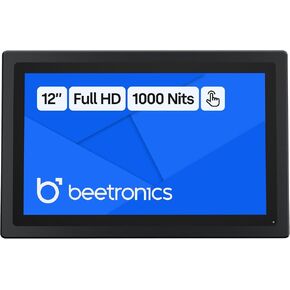 15 Inch High Brightness Touchscreen Monitor | Full HD 1080p | IP65 Waterproof & Dustproof | Industrial Sunlight Readable Outdoor Display for PC, Mac, Linux | 15HB9M